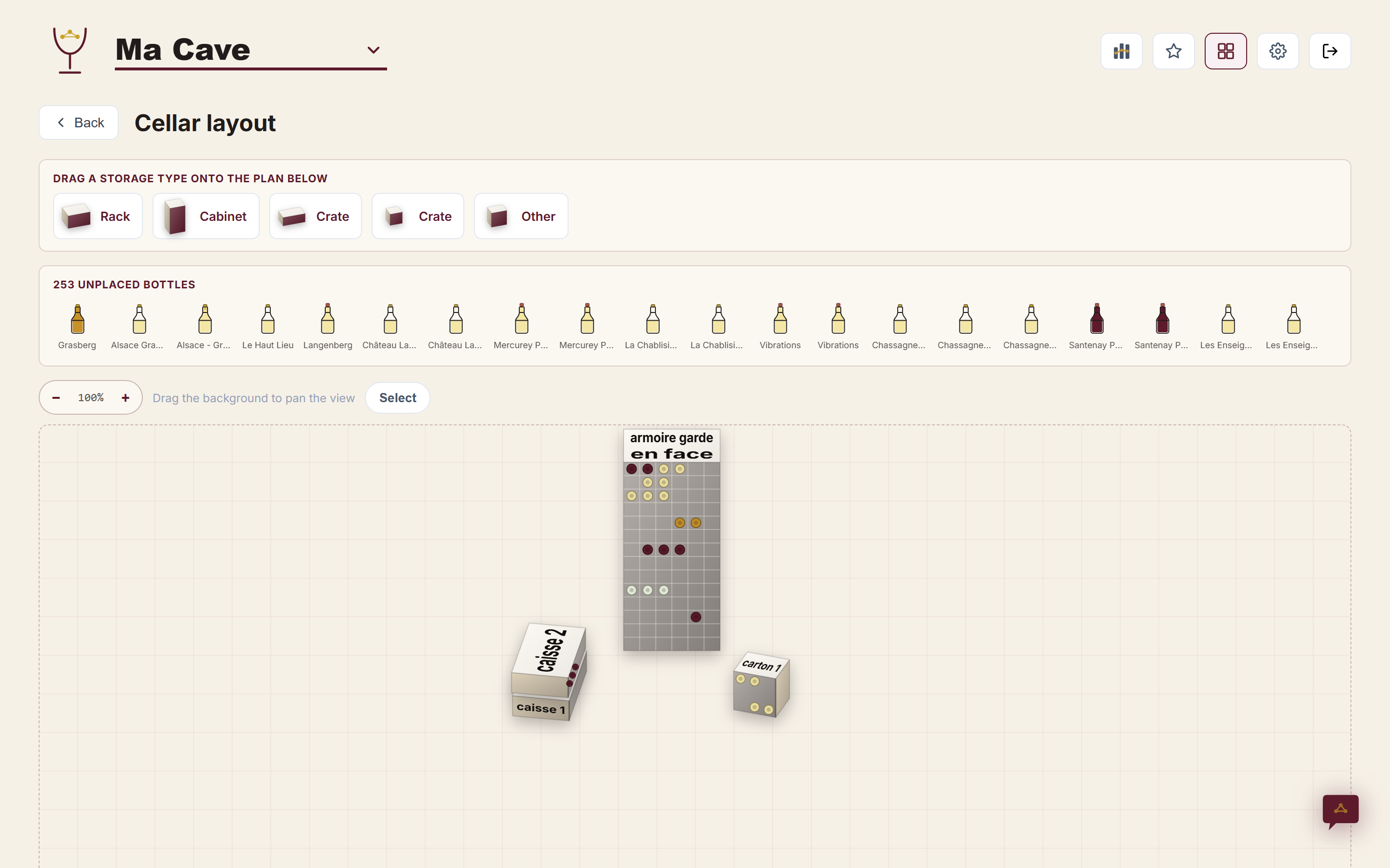 Recreate your cellar in 3D